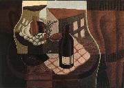 Juan Gris The small round table in front of Window Spain oil painting artist